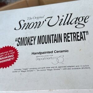 Department 56 Snow Village Smokey Mountain Retreat